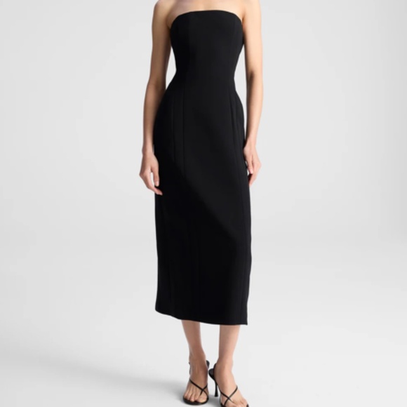 A.L.C Strapless Midi Dress - Picture 1 of 10